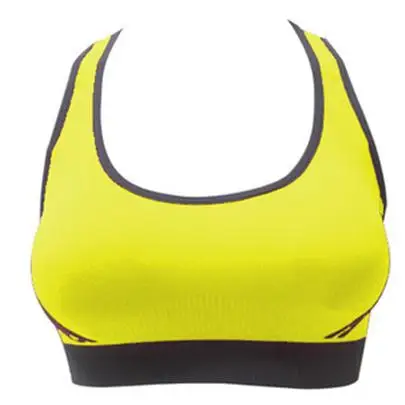 VISNXGI, Спортивная майка с эффектом пуш-ап, высокая эластичность, дышащие топы, укороченный женский жилет для фитнеса, бега, майки, спортивная одежда высокого качества - Цвет: S081 Yellow