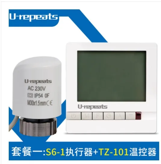 

Underfloor heating Thermal Electric Actuator 230V NO thermostat Warm Floor with Manifold valve control