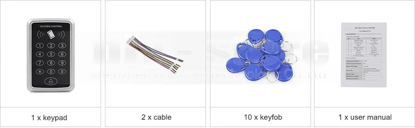 DIYSECUR 125 кГц Пароль Клавиатура RFID ID карты бесконтактный считыватель контроллер доступа для дома/офиса/дома улучшение