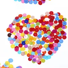 100 шт./Партия Детские цветные полимерные пуговицы для детского сада, креативный материал ручной работы, кнопка для рисования, цветок для детей, BS98