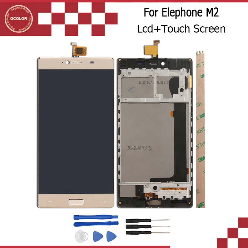 imágenes para Para Elephone M2 MTK6753 Octa Core 5.5 ''de Pantalla LCD Display + Touch Screen + Frame Asamblea Del Digitizador Pieza de Reparación + Tool + Adhesivo imágenes para Para Elephone M2 MTK6753 Octa Core 5.5 ''de Pantalla LCD Display + Touch Screen + Frame Asamblea Del Digitizador Pieza de Reparación + Tool + Adhesivo