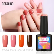 ROSALIND гель 1 S 10 мл 68 цветов серии УФ светодиодный Гель-лак для ногтей замачиваемый верхний базовый слой нужен дизайн ногтей длинный стойкий Гель-лак