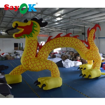 Best Sayok Giant 7x4m Inflatable Dragon With Blower For Festival Advertising Promotion Exhibition Outdoor