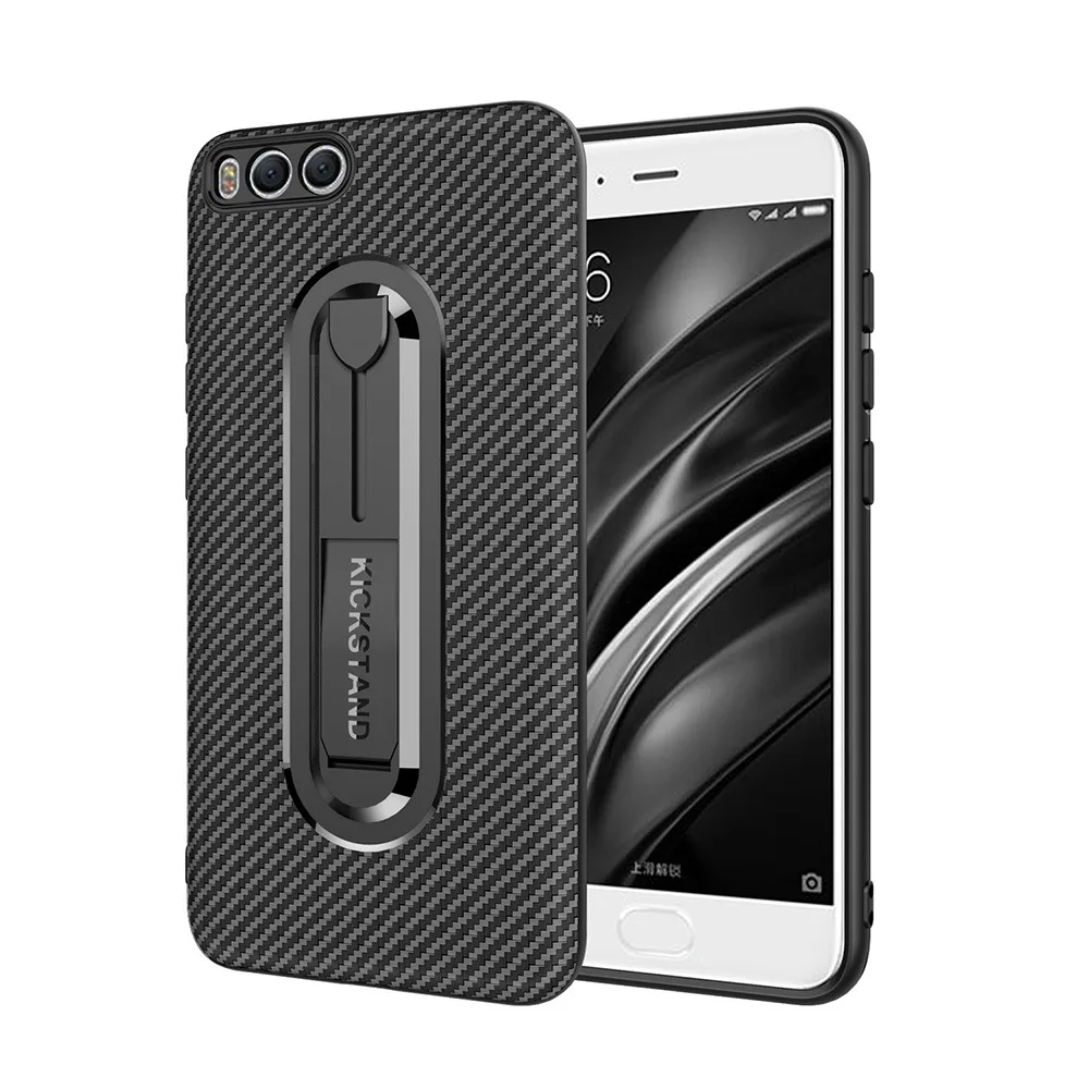 buy For Xiaomi Redmi 4x Case 6 6A Note 4 6 Pro Carbon Fiber Cover for Xiaomi 6 Case 5X Note 3 Redmi Note 5A Invisible Phone Holder