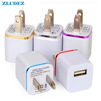 

500pcs/lot 1A US Plug AC Power Adapter Home Trave Wall Single Port USB Charger for iPhone X 8 7 6 5 plus for Samsung HTC