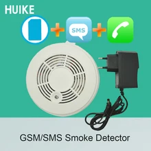1 шт. детектор пожарной сигнализации GSM SMS датчик дыма Сигнализация Домашняя безопасность защита номер вызова детектор включает 9 В батарея