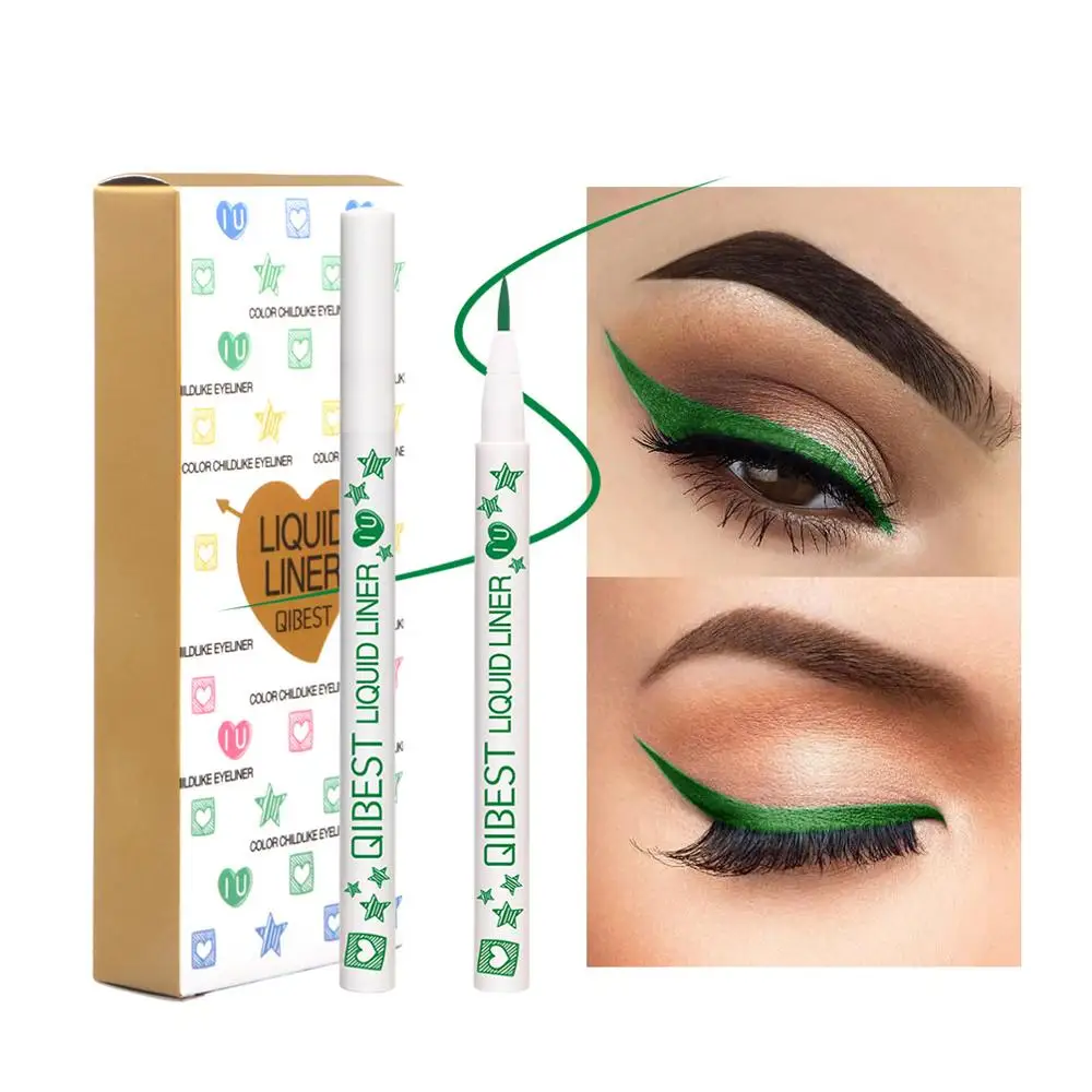 

Color eyeliner waterproof non-stained eyeline white rod color pen RQS-36
