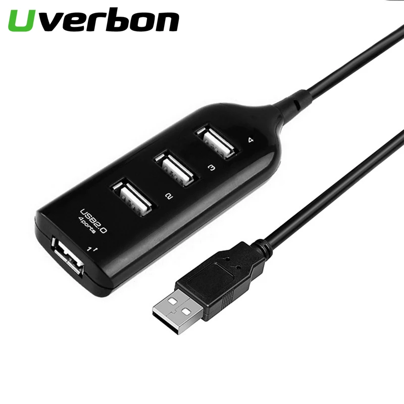 Мини USB 2 0 разветвитель 4 порта устройство для чтения карт все в одном ПК