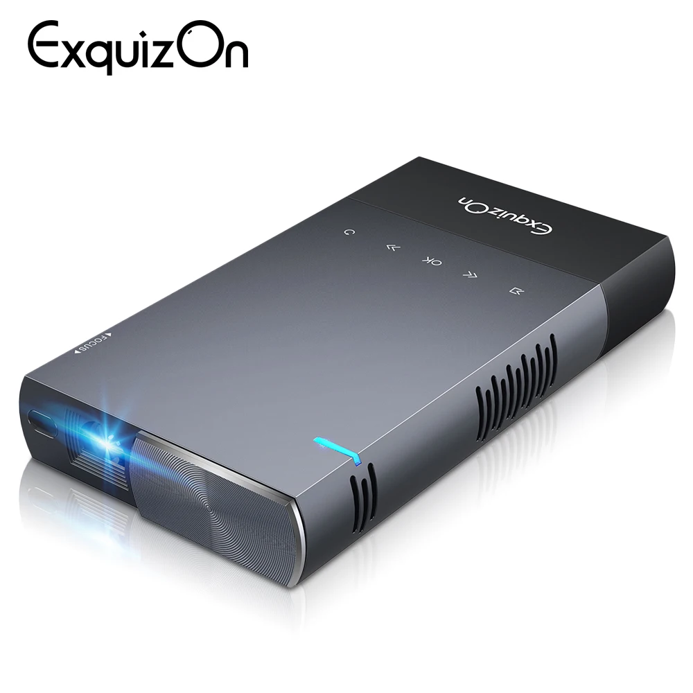 S1 DLP портативный мини проектор дома Театр 5200 mAh встроенная батарея синхронизации
