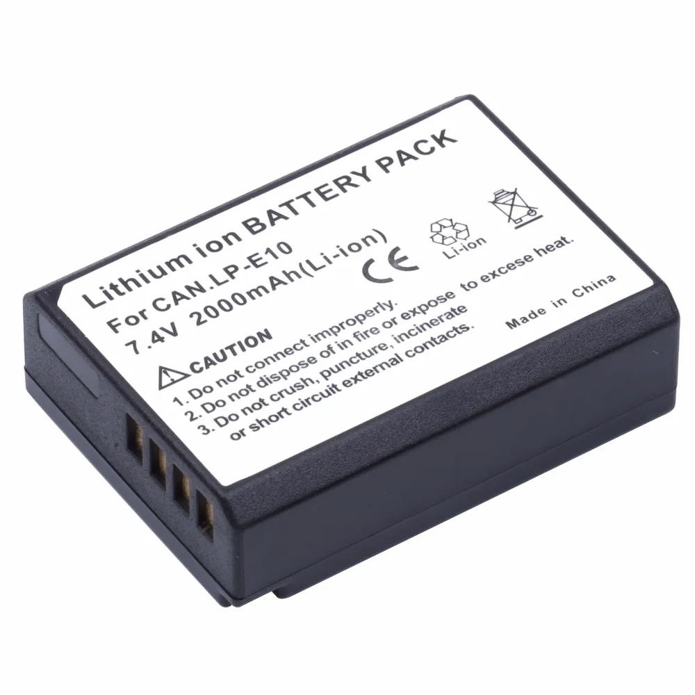 Probty Fully Decoded LP E10 Replacement Battery for Canon Rebel T5 T3
