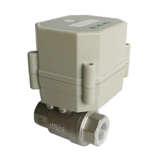 1/2 ''SS304 таймер управления светодиодный моторизованный клапан, 110V-230VAC набор времени электрический клапан для сада, слив воды, контроль воды