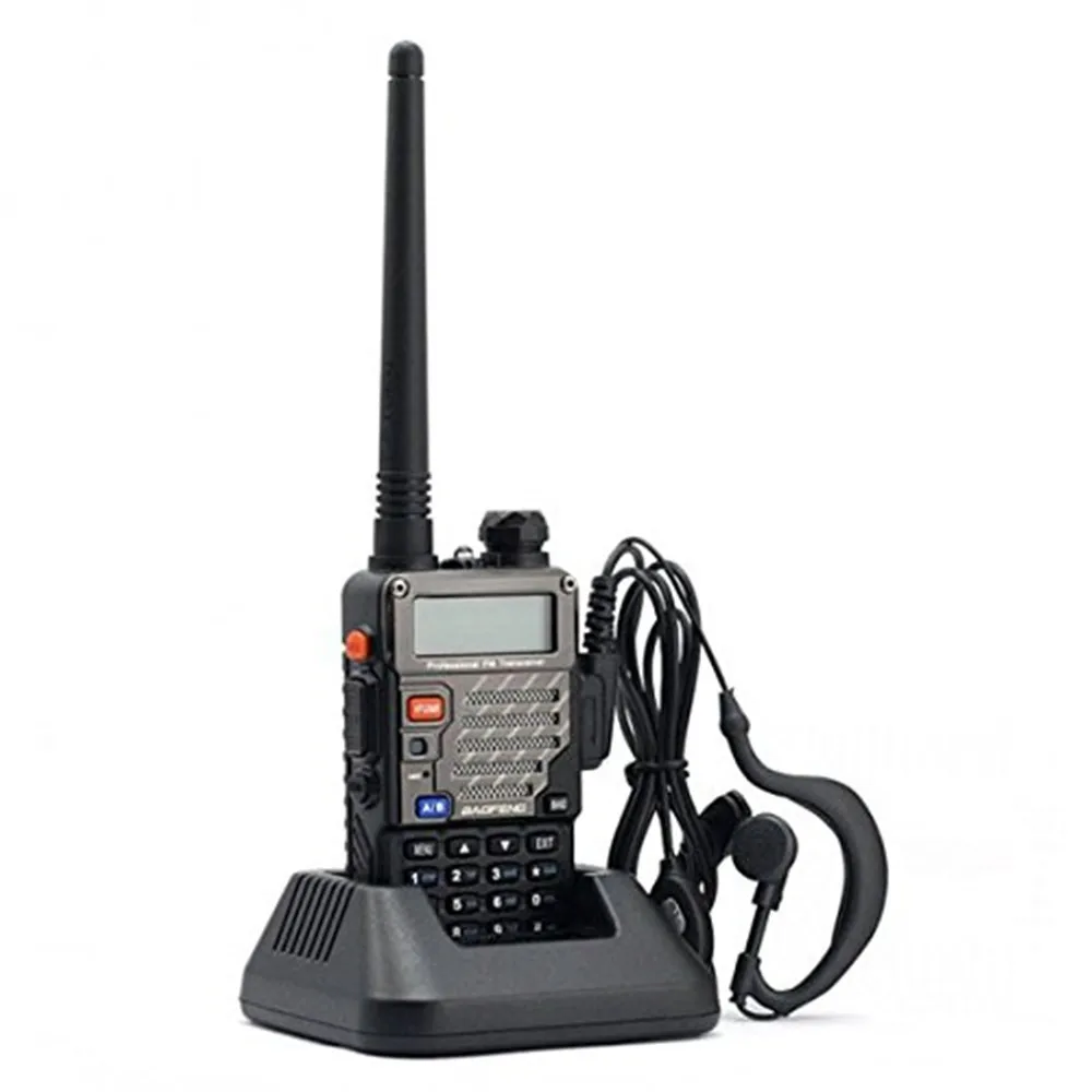 Baofeng Walkie Talkie 5 Вт 128CH FM VOX DTMF двухстороннее радио высокая/низкая RF lcd дисплей