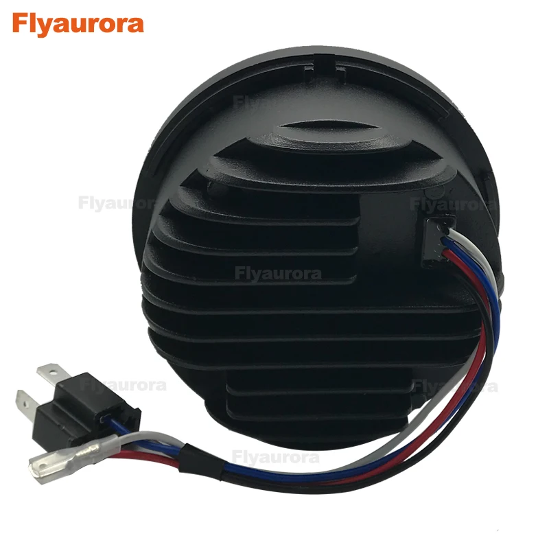 Flyaurora Moto двойной светодиодный фары 5 дюймов Hi/Low Beam DRL круглая передняя фара для Fat Bob FXDF модель светодиодный фонарь