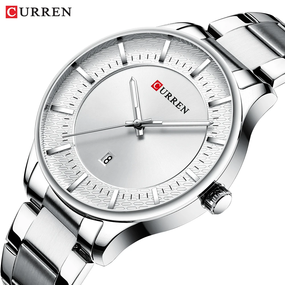

Men Watch CURREN New Fashion Waterproof Quartz Watch Business Stainless Steel Band Male Clock Gift for Men Relogio Masculino