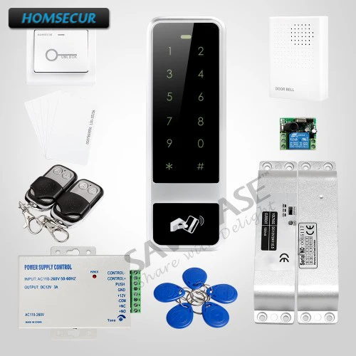 

HOMSECUR Waterproof ID Access Control System + Surface Mount Drop Bolt Lock For Outdoor and Indoor Usage