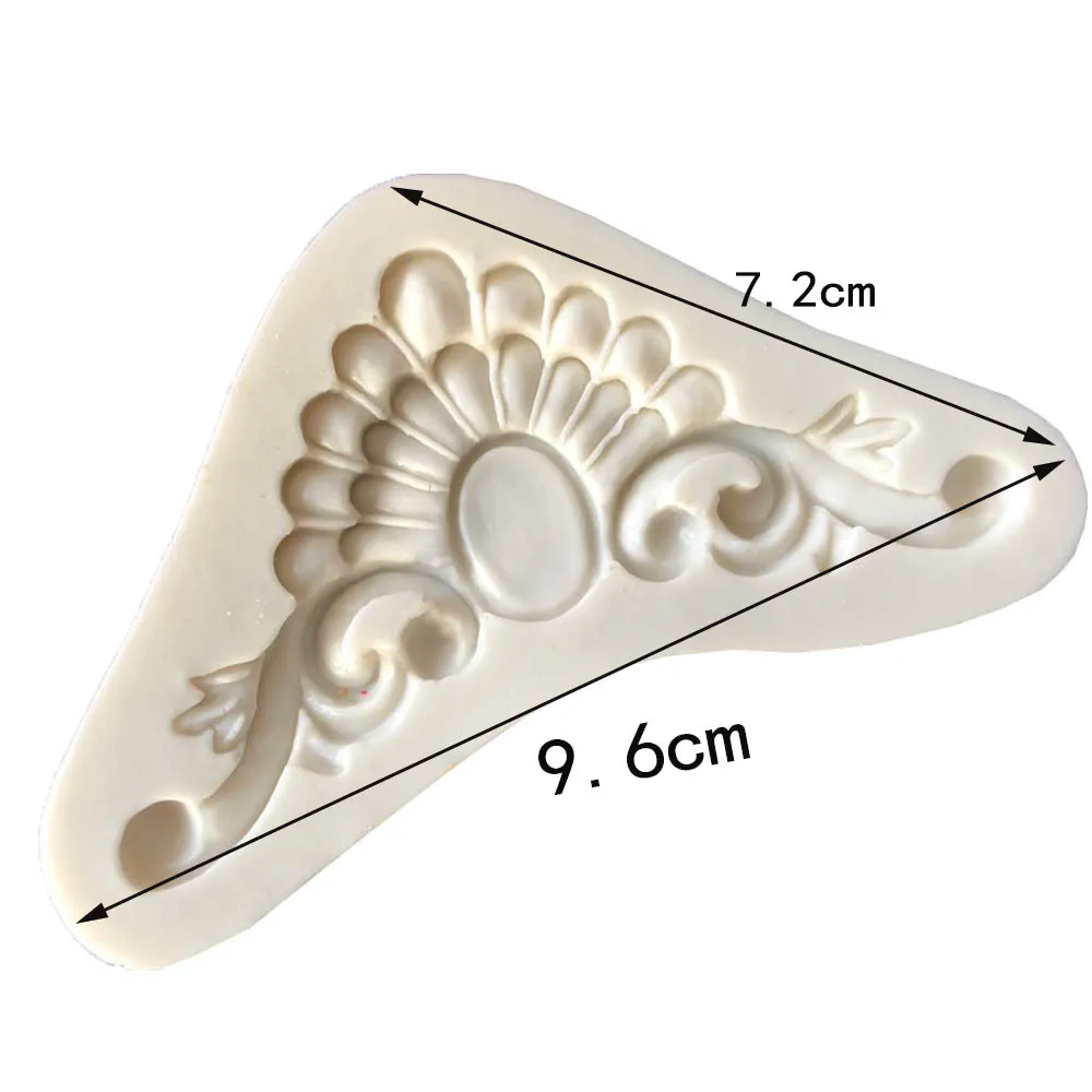 Retro embossed silicone mold DIY fondant cake mold dry Pace ceramic clay decoration ornaments baking utensils silicone mold cake decorating tools