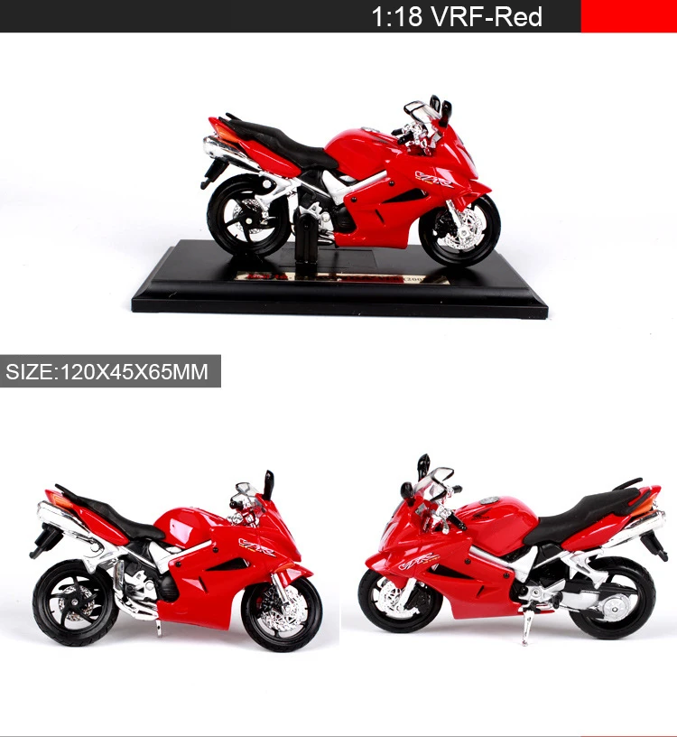 Maisto 1:18 модели мотоциклов CBR600F CBR1100XX VRF NR F6C гоночная модель велосипедная база литая под давлением мото детская игрушка для коллекции подарков