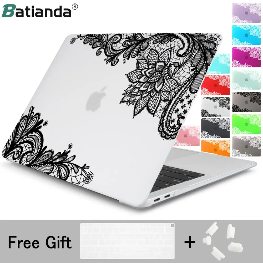 Fashion Lace Pattern Matte Cover Case Skinfor Apple MacBook Pro 13 15 Retina 12 New Mac book Air 13 11 inch Christmas gift Fashion Lace Pattern Matte Cover Case Skinfor Apple MacBook Pro 13 15 Retina 12 New Mac book Air 13 11 inch Christmas gift