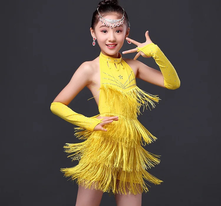 Children Kids Dance Performance Dress Clothing Salsa Costume Ballroom