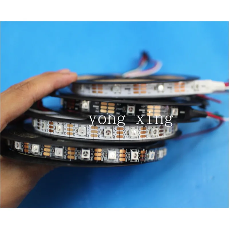 Светодиодная лента WS2812B 5050 RGB 5 м 150 светодиодов 300 30 светодиодов/м индивидуально
