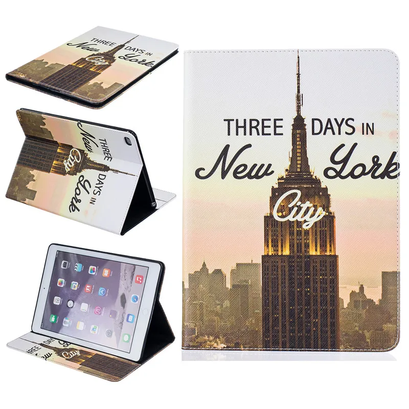 Cute Bear Case PU Leather For Ipad Air 2 Case Butterfly Flower Stand Tablet Cover 9.7 Inch Wallet Fip Case For Apple Ipad 6 Case (75)