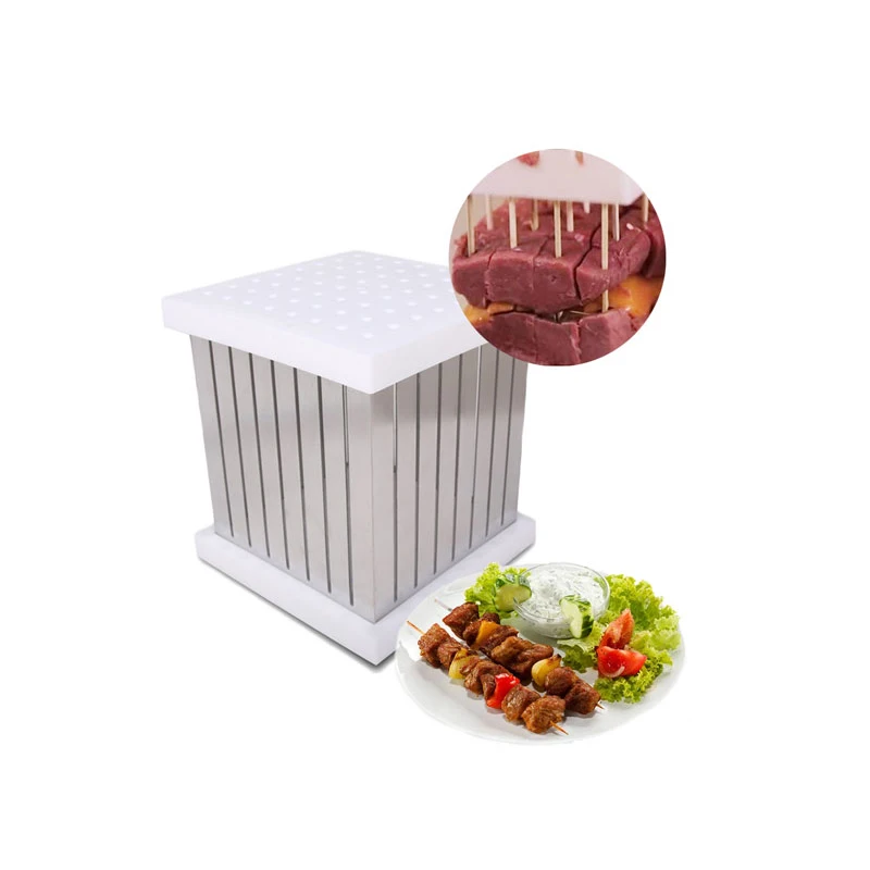 Gzzt 64 Hole Kebab Skewers Maker Machine BBQ Tool Quick Easy Barbecue