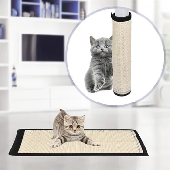 

Cat Sisal Pad Scratch Prevention Sofa Mat Furniture Protector with Hook Loop Household Pet Supplies Scratching Pads Toy for Cats