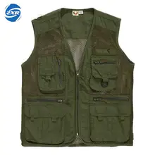 Zuoxiangru Открытый Пешие прогулки мужская армейская Военная майка болельщика хлопок v-образным вырезом версия тренажерные залы Маскировочный, армейский, зеленый тактический жилет
