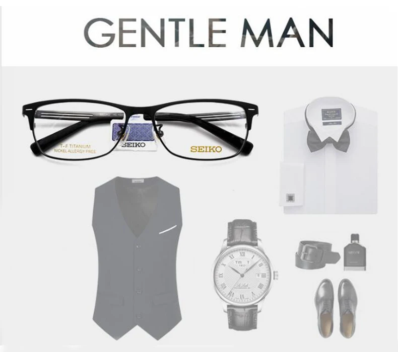 SEIKO Beta титановое стекло es рамка для мужчин чистый титановый глаз Стекло es рамка мужские оптические стеклянные очки HC1022