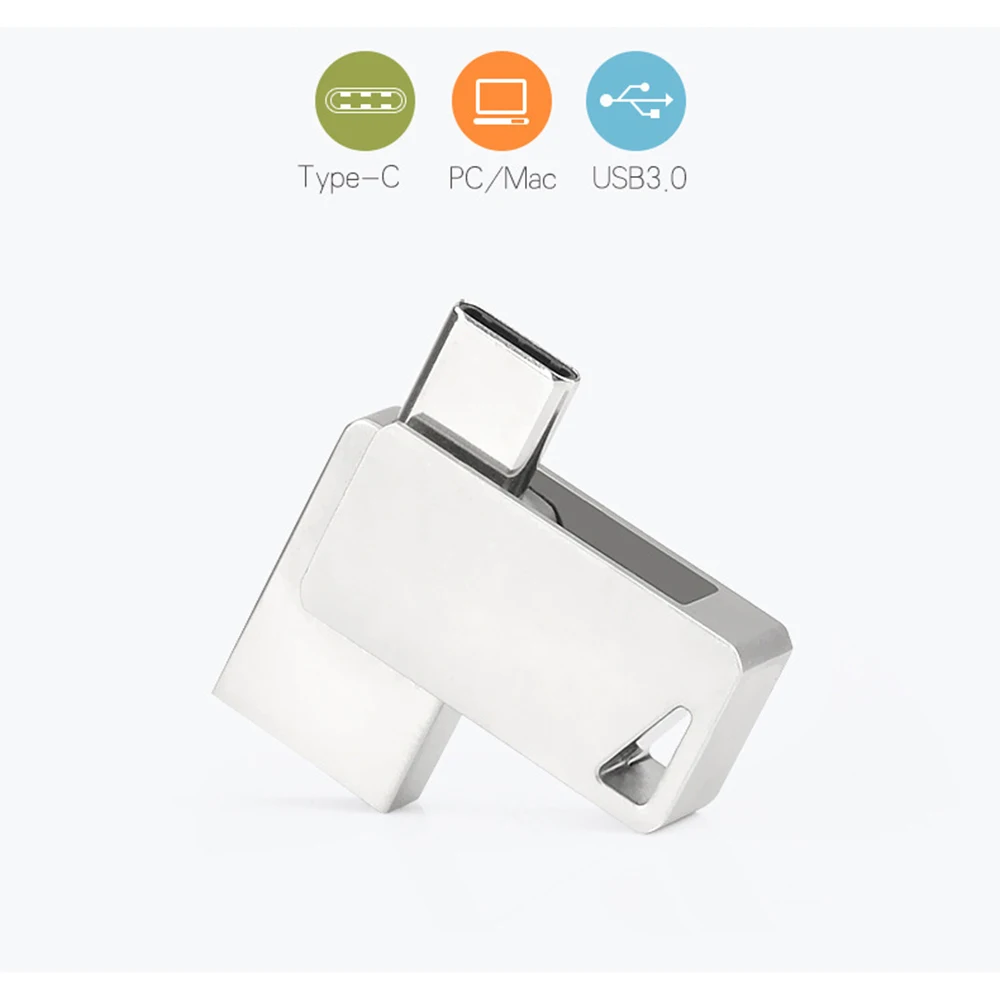 USB Flash Drive High Speed 2 in 1 Type C and USB 3 0 connectors U 1