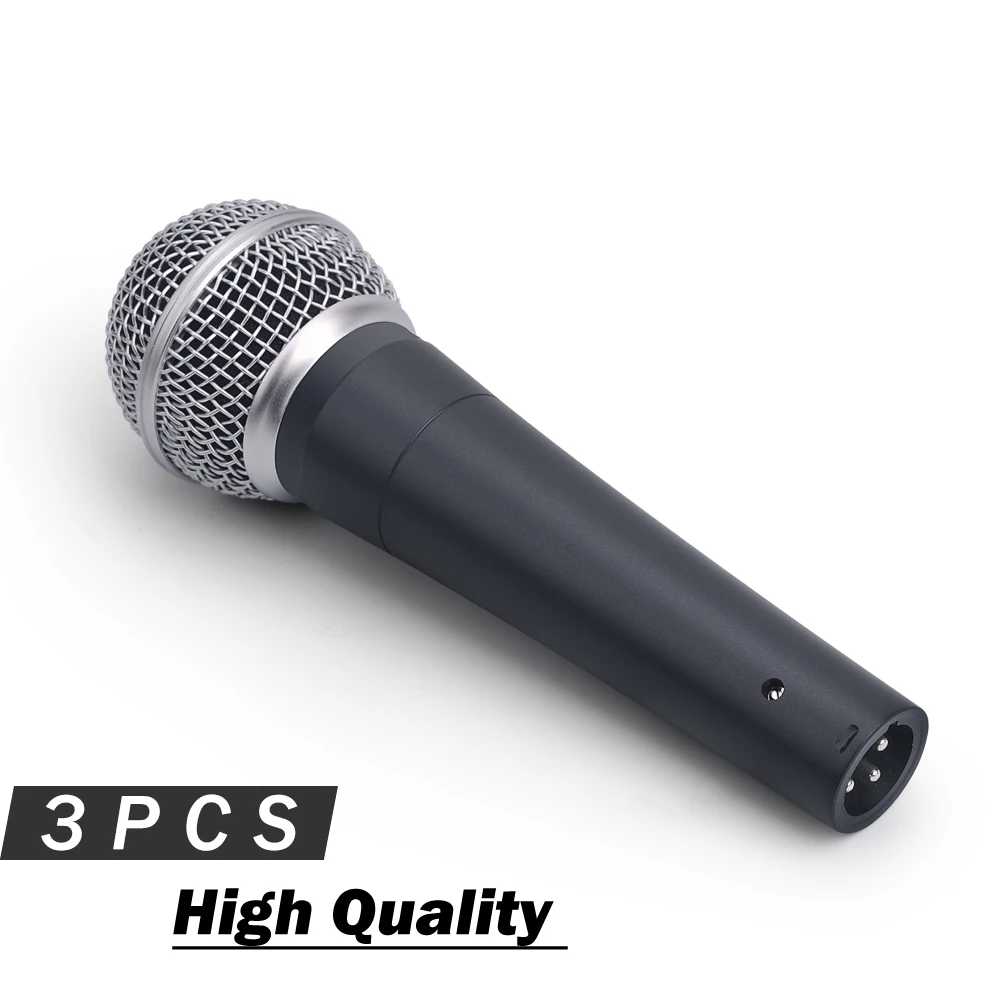 

3PCS High Quality Dynamic Vocal Microphone SM58LC !! Professional Wired Vocal Karaoke Handheld Dynamic Mic for Live Performance
