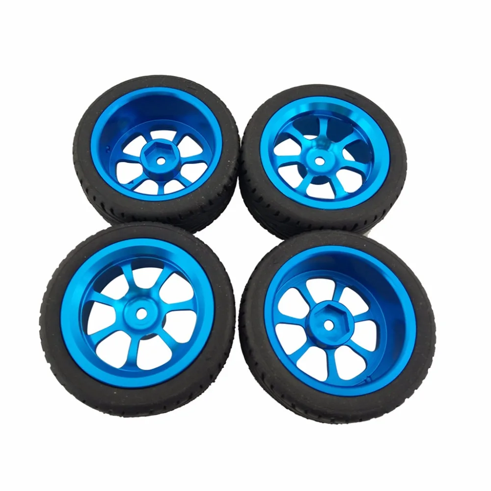 

4pcs Alloy Rims & Tires RC Car Wheels for 1/18 WL Toys A949 A959 A969 A979 K929 A959-b A969-b A979-b K929-b