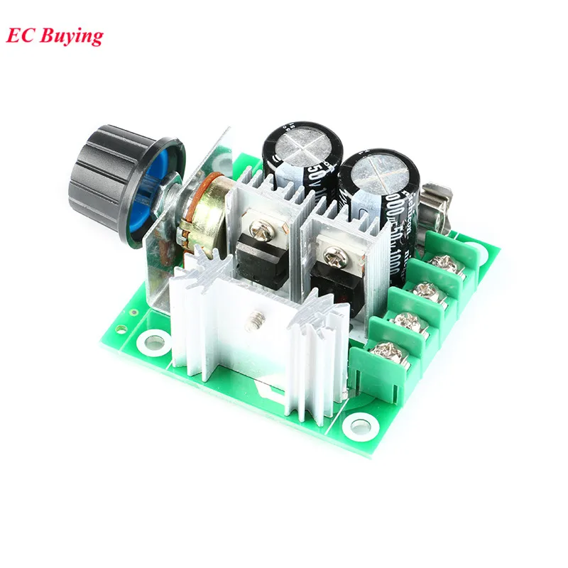 400W 10A Voltage Regulator PWM DC Motor Speed Controller 12-40V Adjustable Governer Fan RC Power | Электронные компоненты и