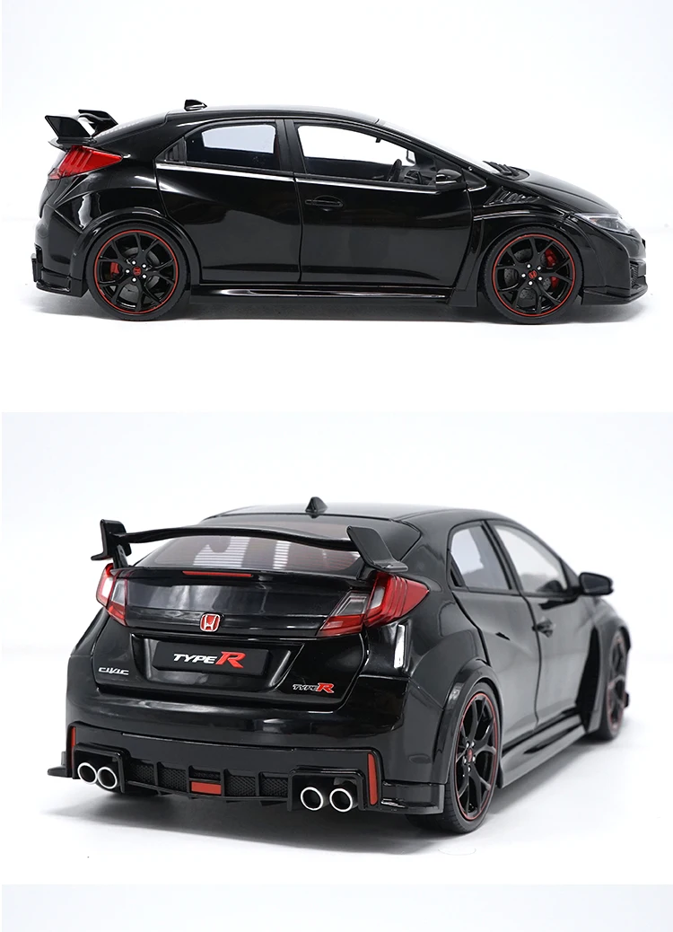 1/18 все новые Honda Ebbro Civic Тип R литая модель автомобиля игрушки для детей рождественские подарки оригинальные заводские игрушки коллекция