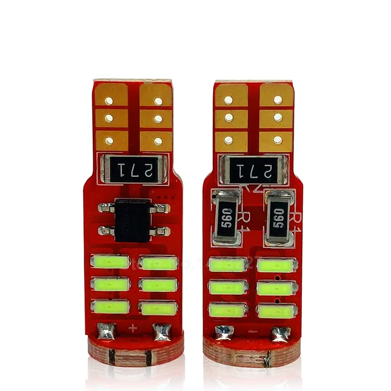 2Pcs Brand New Canbus Error Free T10 W5W 4014 15SMD SMD LED High Power Car Auto Wedge Lights Parking Bulb Lamp DC12V (6)