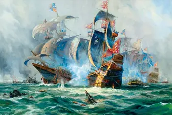 

007/ 1000 pieces wooden puzzle Famous painting Offshore Sailing Christmas gift ideas adult quality of imported high-end boutique