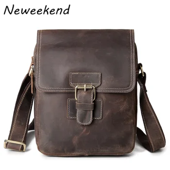 

Men Shoulder Handbags Crossbody Genuine Leather Bags Messenger Bag Purse Casual Travel Business Tote pack For Ipad Male Man Gift
