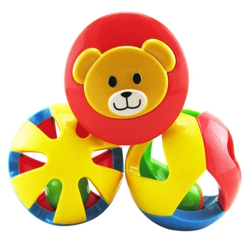 

3pcs/lot Baby Rattle Toys Cute Funny Loud Gym Jingle Ball Rattling Bell Bebe Crawling Balls Kids Children Development Toy