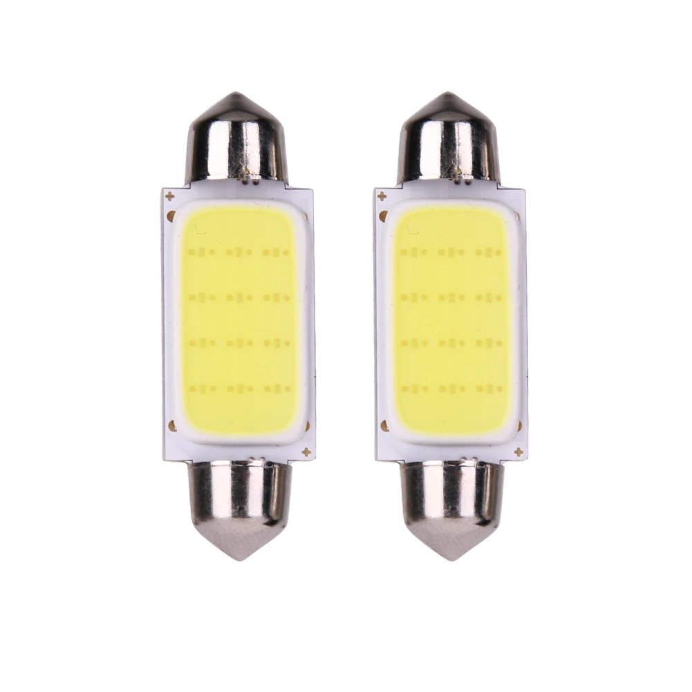 

2pcs 41mm COB SMD LED 12V Car Reading Bulb Map Lamp White Light Lamp Parking Lights ME3L
