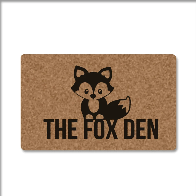 Custom Made Rubber Doormat Entrance Floor Mat The Fox Den Door Mat