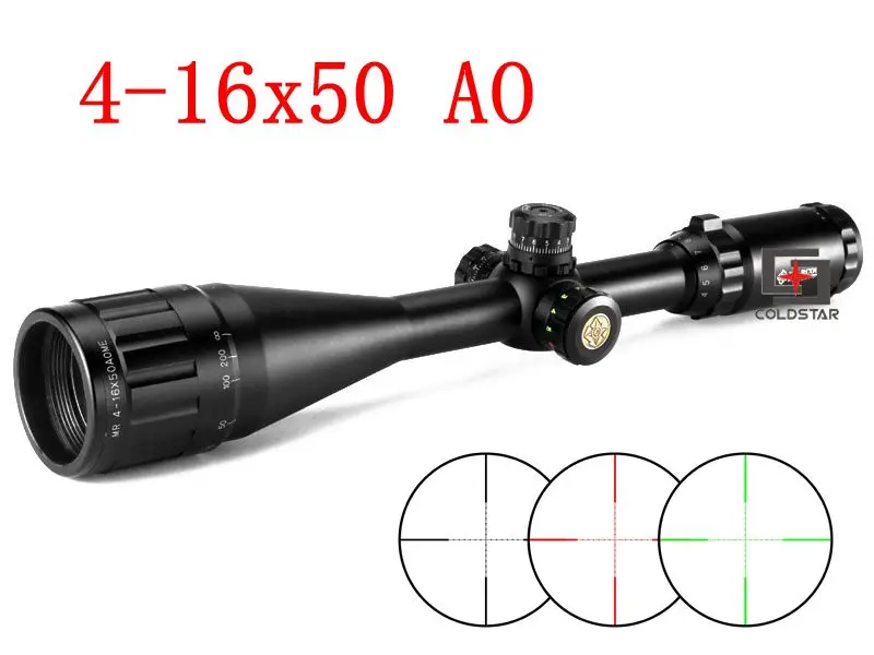 Тактический 4-16X50 АО ИК GL Fogproof красный жадность Iluminator Airsoft Пневматические винтовки прицелы для винтовок Aim охотничий оптический прицел