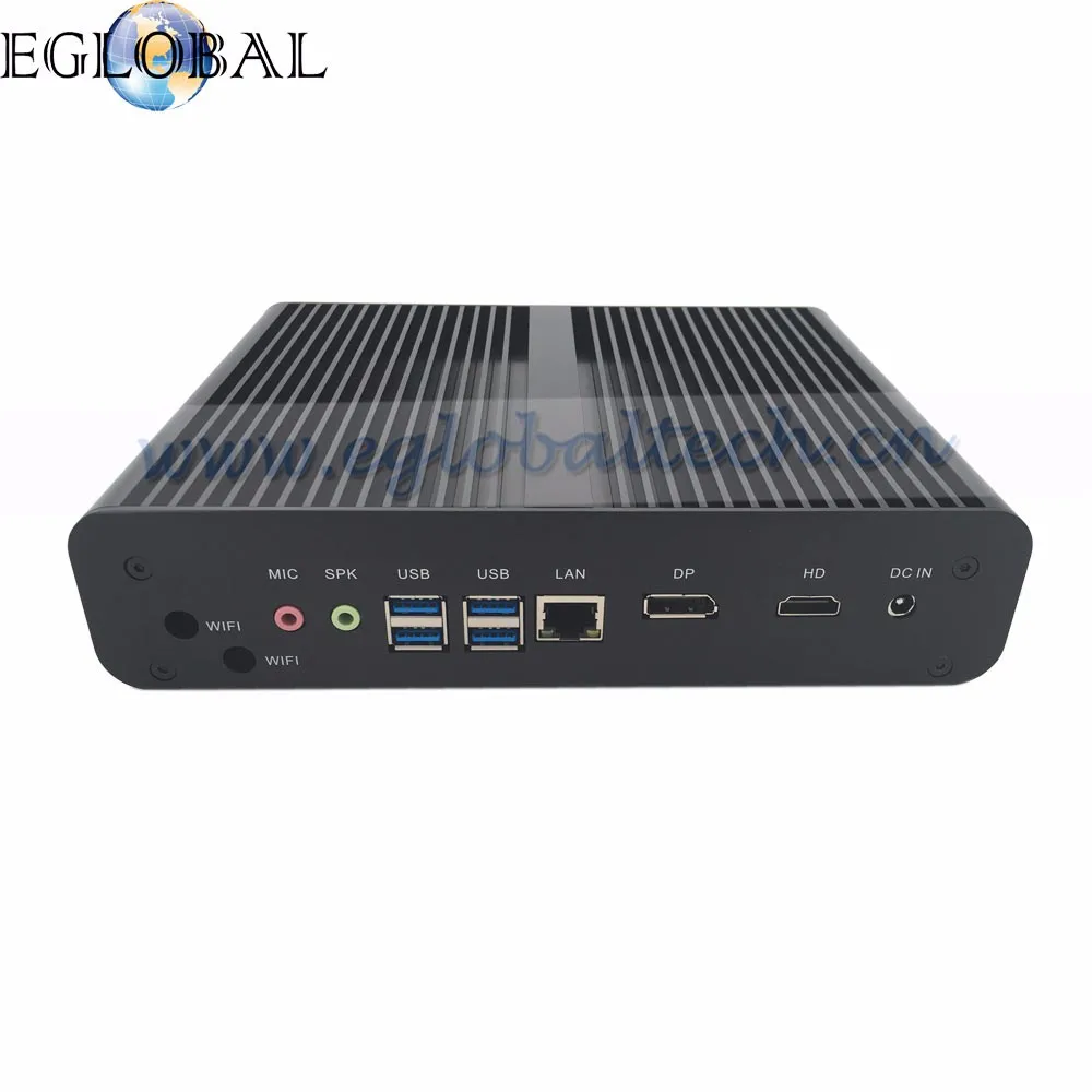 Eglobal 7-го поколения безвентиляторный мини ПК Windows10 Intel Core I7 7500U 2,7 ГГц Intel HD graphics 620 мини настольный компьютер