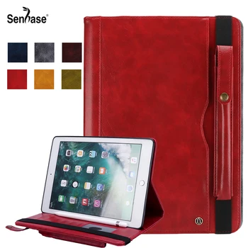 

Flip Double Row Card Slot Pencil Holder Stand PU Leather Cover For Apple iPad Pro 10.5 inch 2017 A1701 A1709 Tablet Case