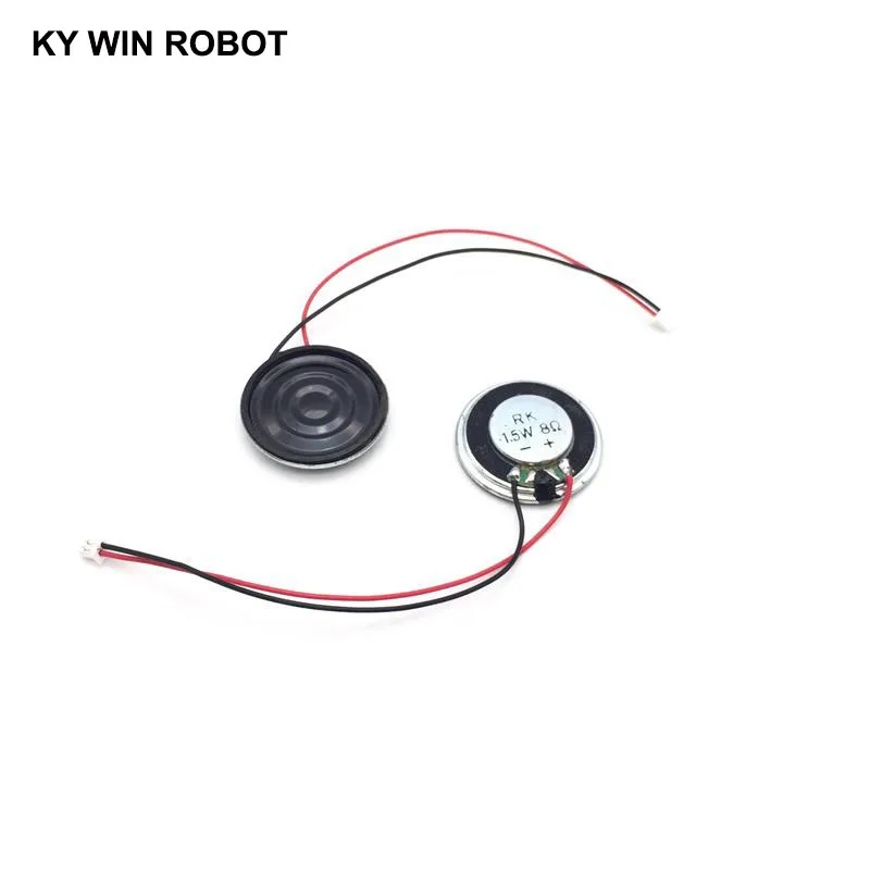 

2pcs New Ultra-thin speaker 8 ohms 1.5 watt 1.5W 8R speaker Diameter 28MM 2.8CM thickness 5MM with 1.25mm terminal wire long 10C