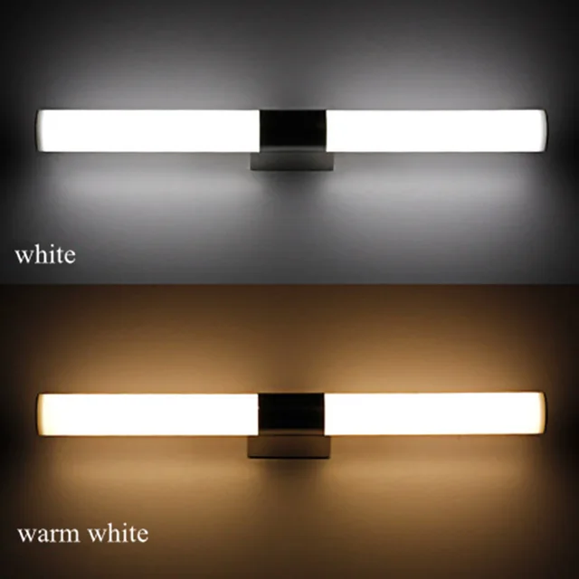 Longer Led Mirror Light Modern Cosmetic Stainless Steel Aluminum Longer Led Mirror Light Modern Cosmetic Stainless Steel Aluminum Hardware Parts Bathroom Lighting Ac100 240v