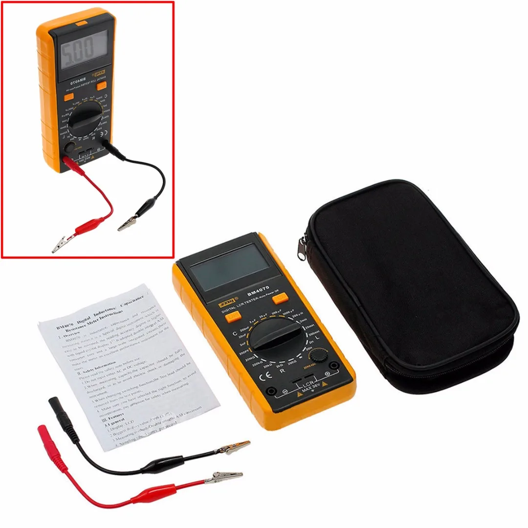 

BM4070 Multifunction Digital Multimeter LCR Meter Inductance Capacitance Resistance Tester With Crocodile Clip