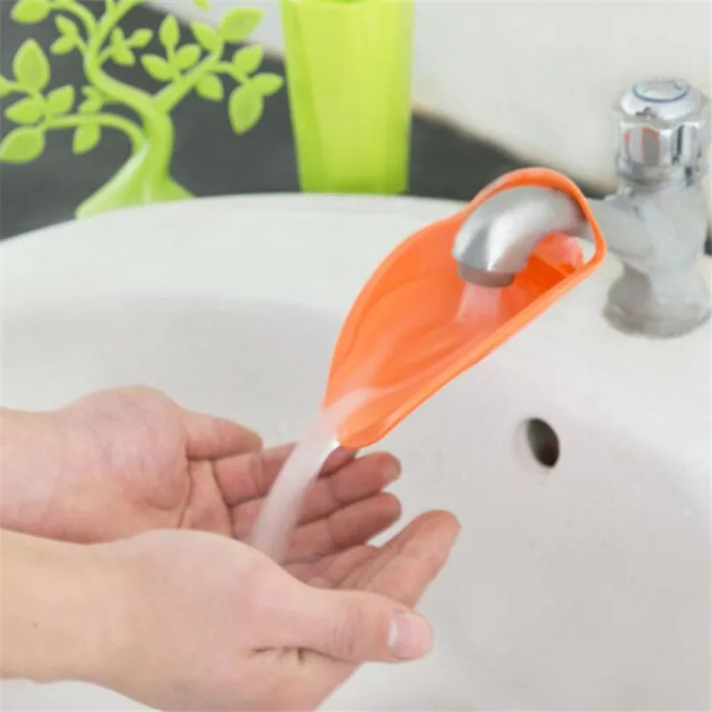 HOMETREE Silicone Faucet Extender Toddler Kids Water Reach Faucet Rubber Hand Washing Bathroom Accessorie Kitchen Gift H109
