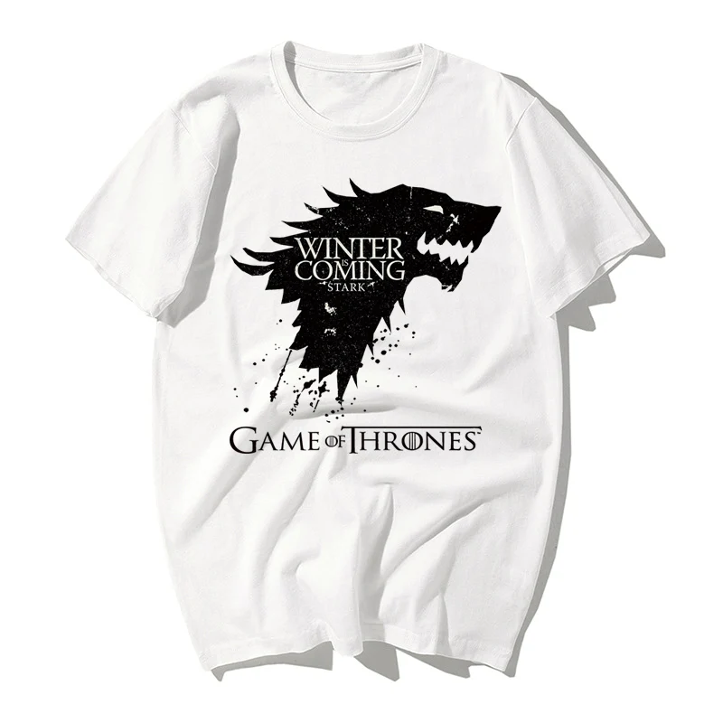 

2019 Funny brand LOGO new unisex T-shirt lAmerican writer George R.R. Martin's fantasy novel "Song of Ice and Fire" series