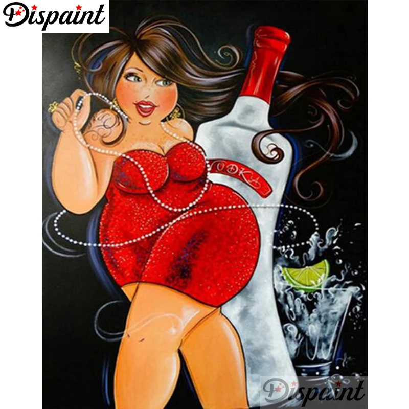 

Dispaint Full Square/Round Drill 5D DIY Diamond Painting "Cartoon beauty" 3D Embroidery Cross Stitch Home Decor Gift A06072