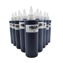 Dynamic Black Tattoo Ink For Body Paint Tattoo Pigment Color 8oz Import Supplies For Professional Artist import 3 bottled black color set tattoo pigments tattoo ink supplies